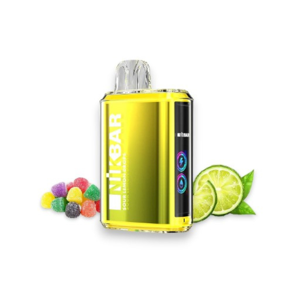 Sour Lemon Drops NikBar Pod Descartável 15000puffs